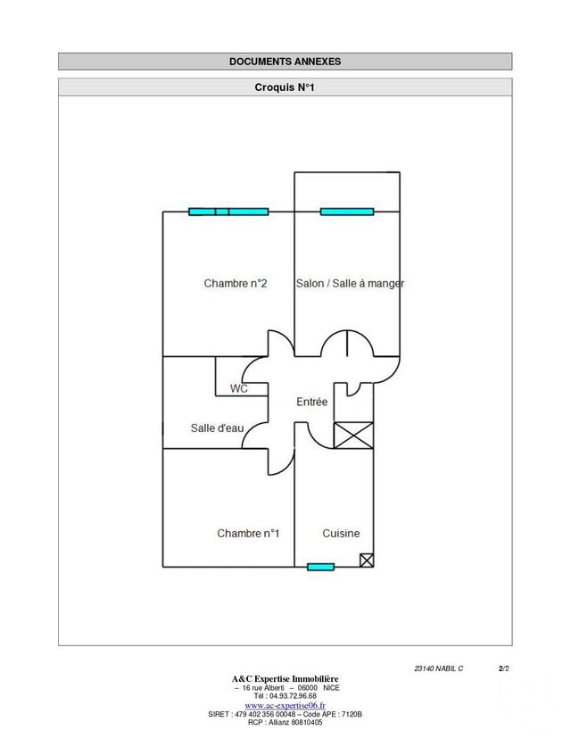 Appartement F3 à louer NICE